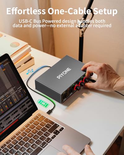 Image of Audio Interface, 2X2 24-bit /192kHz Interface for High-Fidelity, Studio Quality PC /Mac /iOS Recording, XLR /TRS Combo Input, Monitor Mix /Loopback Function, One-cable Setup(Alloy Grey)