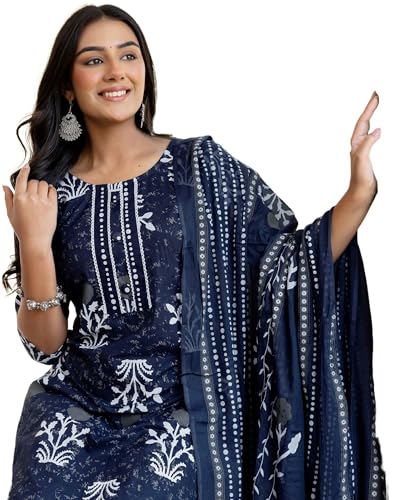 Image of SKYLEE Rayon Chikankari Embroidery Anarkali Kurta Set with Dupatta