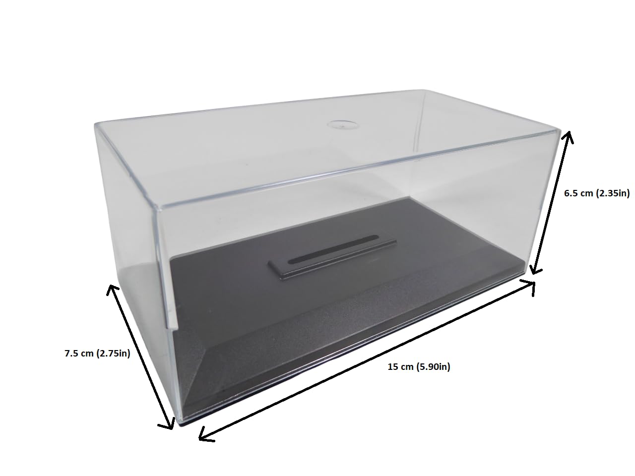 OPO 10 Lot de 20 boites avec Couvercle + Socle pour Voiture Miniature de Collection 1/43 - vitrine Cristal Acrylique