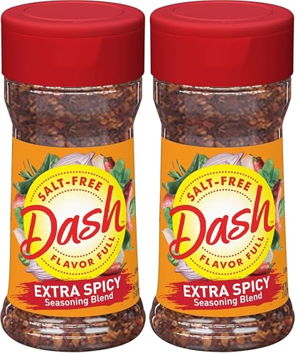 Dash Salt-Free Seasoning Blend, Extra Spicy, 2.5 Ounce (Pack of 2)
