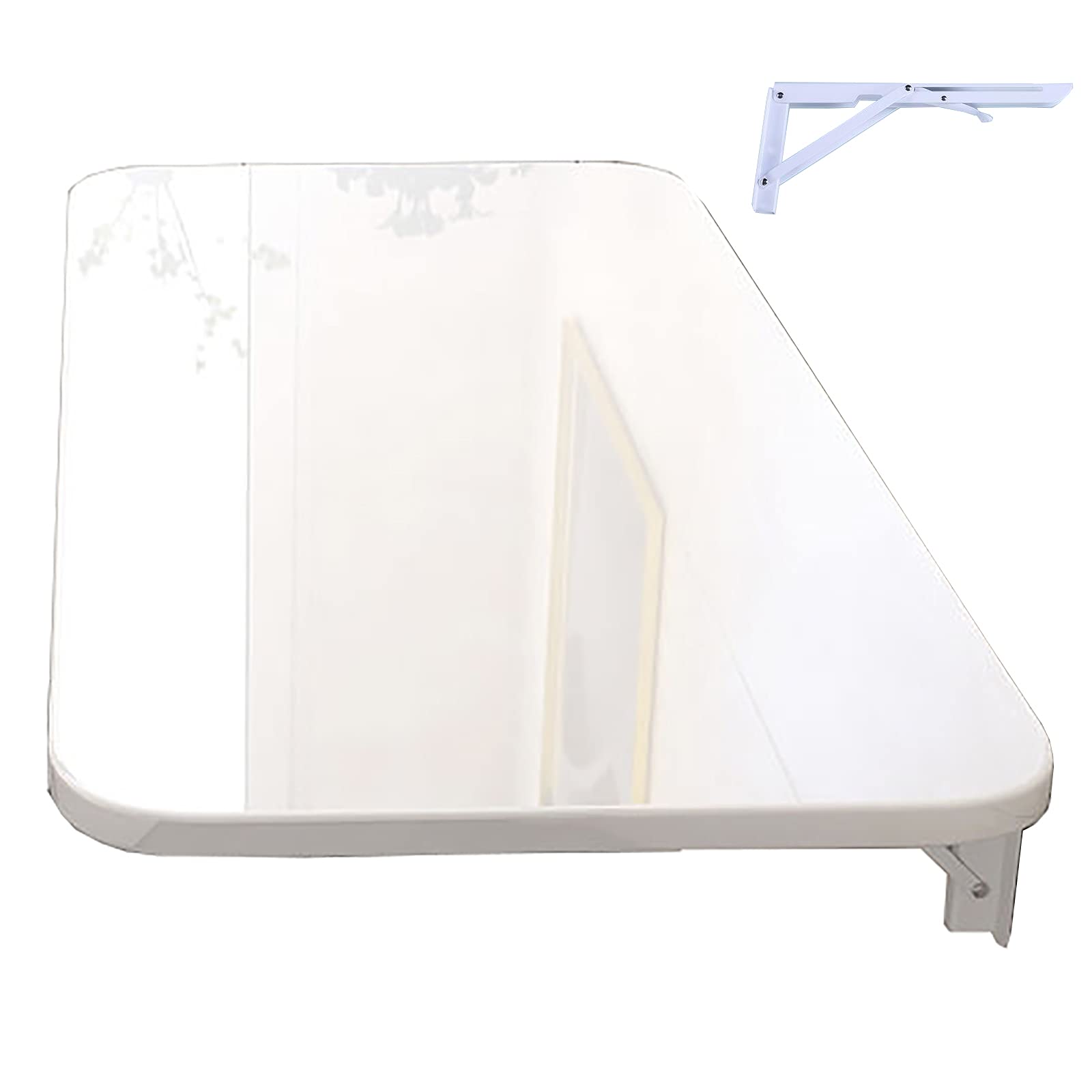 Bureau d'ordinateur flottant et rabattable mural, supportant jusqu'à 60 kg