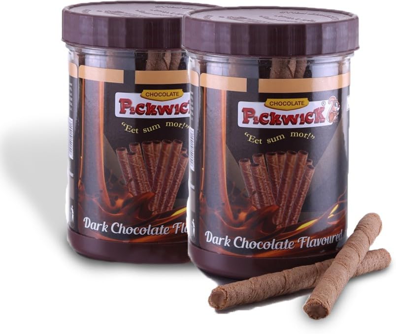 PICKWICK Chocolate Flavoured Wafer Rolls - Combo Pack, 150gm x 2 Jar | Indulge in our crispy, cream biscuit snacks-perfect for both kids and adults. (B0CSKFQXVK) Amazon Price History, Amazon Price Tracker