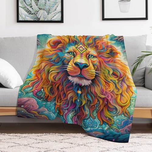 Manta de león para sofá ideal para noches frías de invierno en casa 3