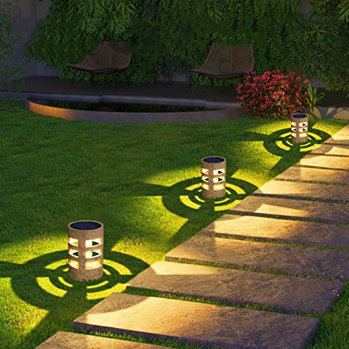 Solar Yard Lights Outdoor Decorative(4Pack), Landscape LED Solar