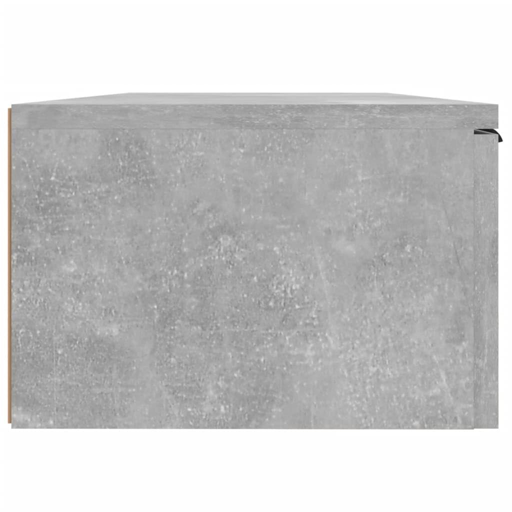vidaXL Armoire Murale Gris béton 68x30x20 cm Bois d'ingénierie