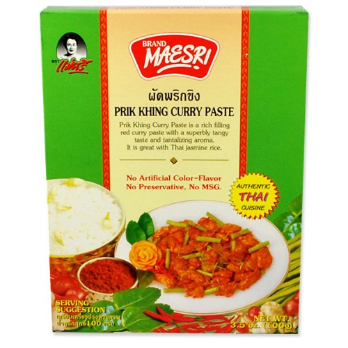 Thai Prik khing Curry Paste (100g by Mae Sri)