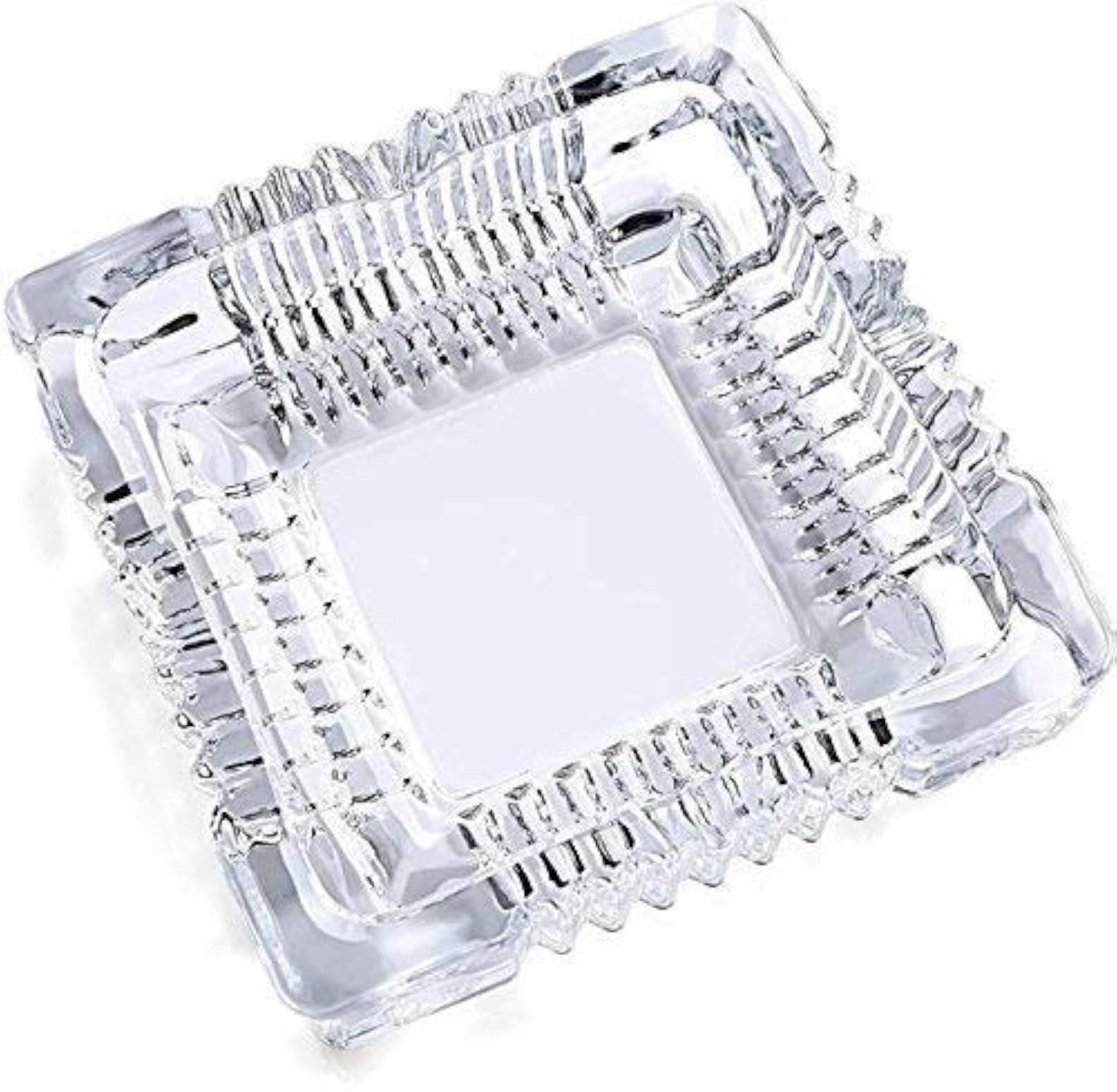 Wavey Glass Ashtray for Smoking