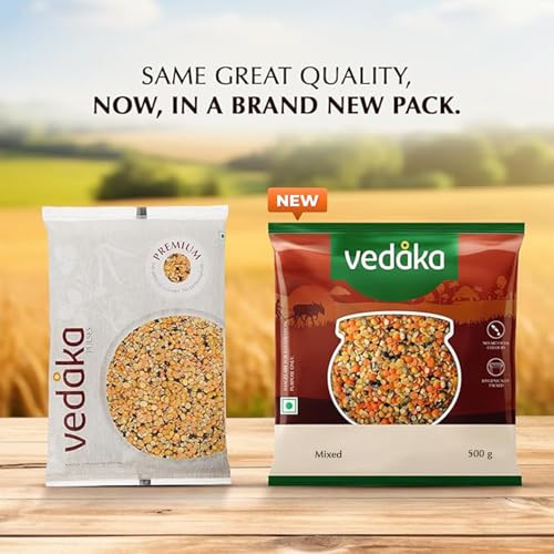 Image of Amazon Brand - Vedaka Premium Unpolished Mixed Dal, 500 g