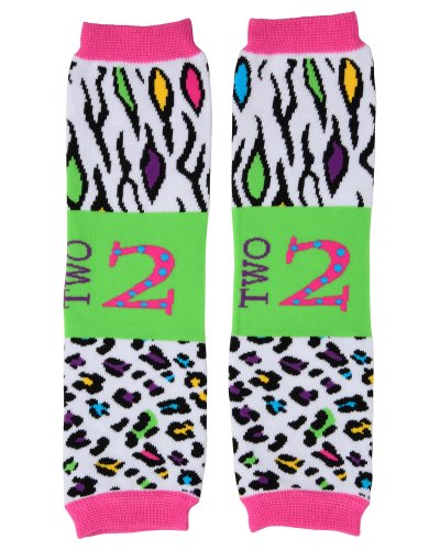 juDanzy leg warmers for girl baby or toddlers (I'm Two Second Birthday)