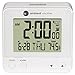 Ambient Weather RC-8300-WHITE Atomic Travel Compact Alarm Clock with Auto Night Light Feature