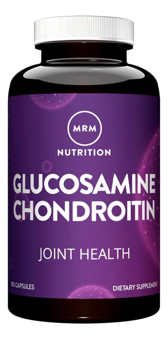 Glucosamine 1500mg & Chondroitin Sulfate 1200mg | Triple Strength Joint Support Supplement | Mobility & Cartilage Health | Gluten-Free Capsules for Adults | 180 Count
