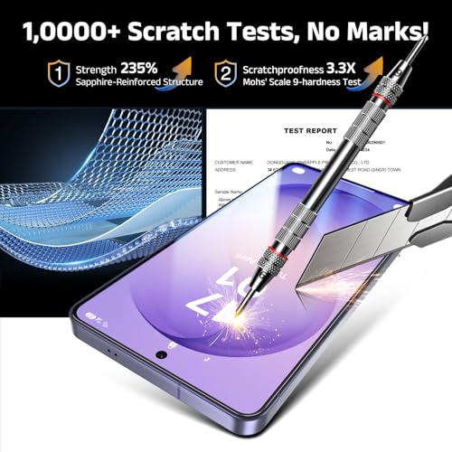 Image of EZ-GLAZ-4 Pack for Samsung Galaxy S26+ / S26 Plus Screen Protector [6.7 inch], Fingerprint Unlock, 9H Tempered Glass, Scratch Resistant, with Installation Box, Bubble-Free, HD Clear, Case Friendly