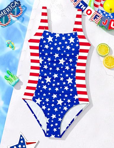 Image of BAVEDER Girls Swimsuit One Piece Swimsuits Solid Ruched Bathing Suit for Girls Full Coverage Modest Padded Swimwear 9-18y