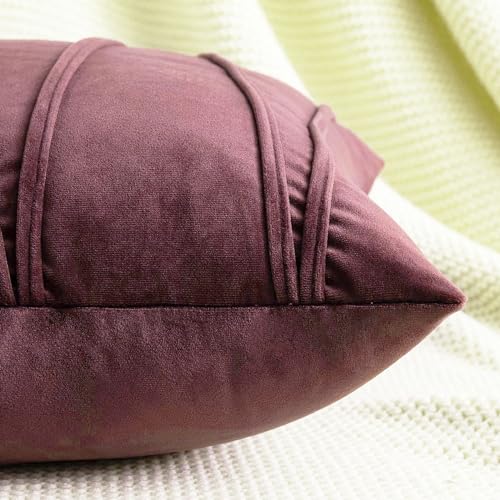 Image of Khooti Velvet Striped Cushion Cover Pack of 1-28 inch x 28 inch / 71 x 71 cm | Jam | Soft Pillow Covers Cushion Case for Sofa Bedroom Livingroom Chair Car, Cushion Cover with Zig Zag Pattern