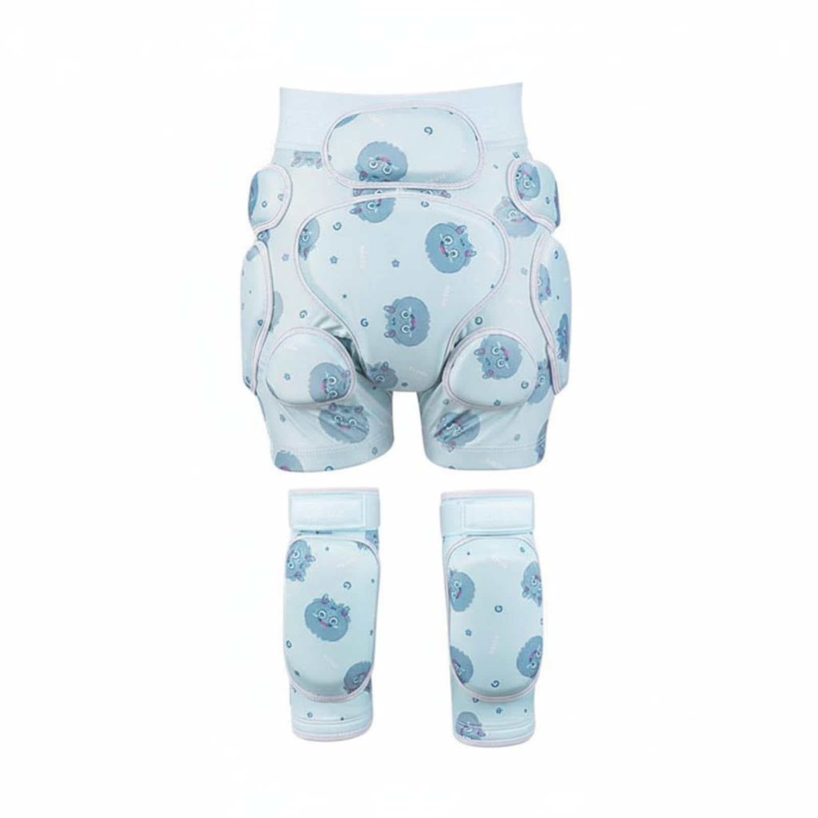 Jiuvaso Paracolpi per Neve Bambini con Protezioni Ginocchio E Anca in Schiuma Rinforzata per Snowboard E Pattinaggio con Tessuto Traspirante Comodo Adatto , L , size to 3