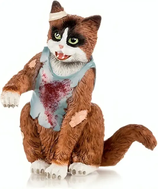 Blake Jensen Meowing Dead Cat Figurine - Dahl Jensen Halloween Collection
