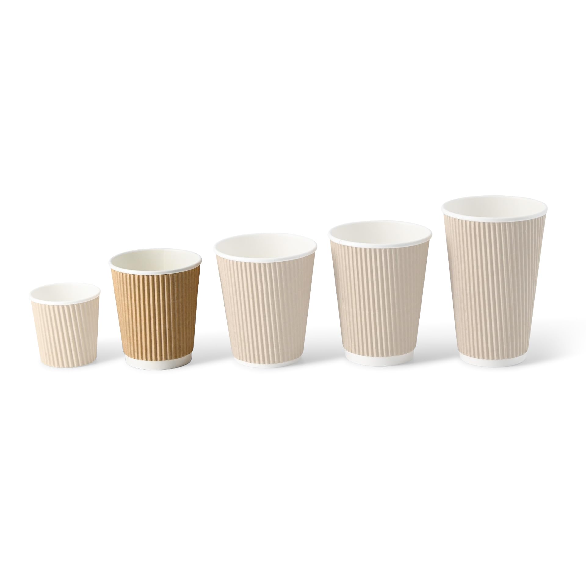BIOZOYG Bicchieri di cartone 500 pezzi 200 ml / 8 oz, 80 mm - Bicchieri usa e getta per caffè - Bicchieri di cartone per bevande calde - Alternativa ai bicchieri di polistirolo, bicchieri di carta