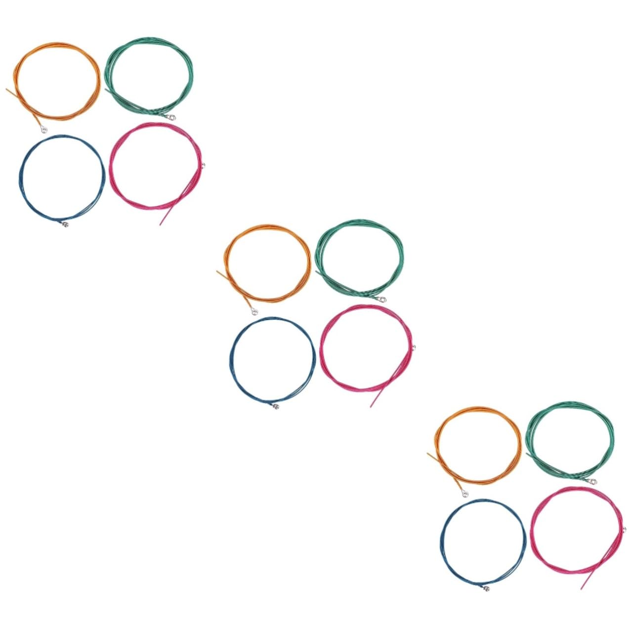 ibasenice 12pezzi Corde Per Basso Elettrico Set Di Corde Colorate Facili Da Sostituire Per Suono e Morbido Per Musicisti Di Ogni