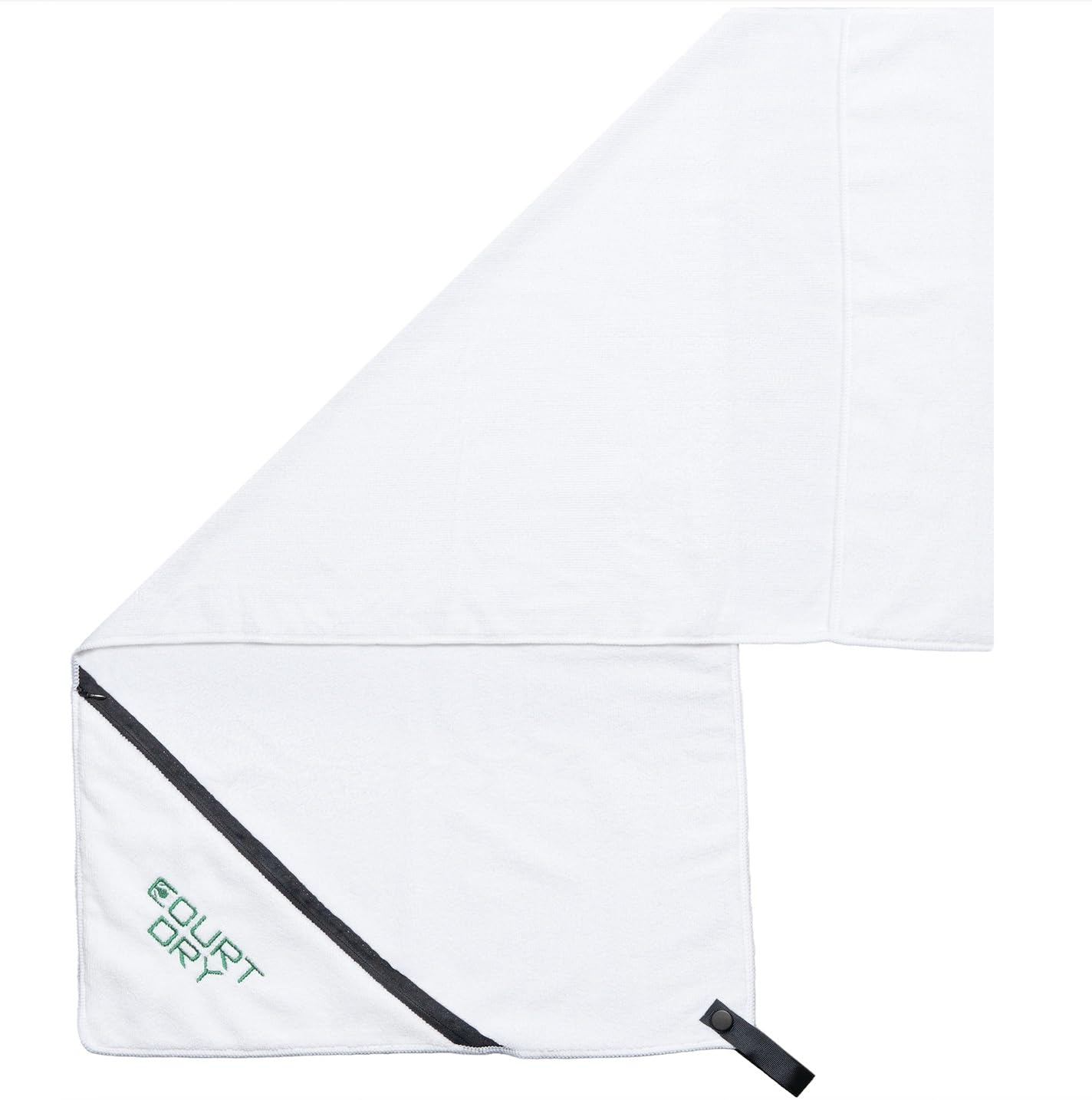 Icon Tennis Microfiber Sports Towel with Clip, Zipper Pocket – Multi-Sport use for Pickleball, Golf, Gym, Workout for Men & Women – Quick Dry, Sweat Absorbing