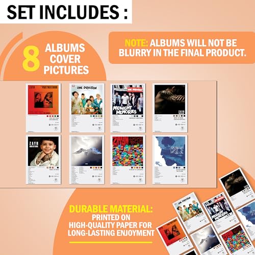 Image of WONDER HUB Wall Art Posters, 20x30 cm (A4), Self-Adhesive, Music Wall Poster for Bedroom, Living Room, Office (Zayn Malik)