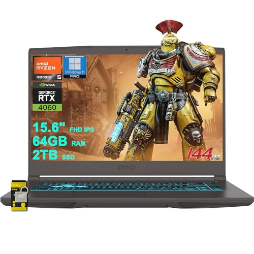 msi ^ A15 Q[~O m[gp\R 15.6C` FHD IPS 144Hz AMD Hexa core Ryzen 5 7535HS 64GB RAM 2TB SSD GeForce RTX 4060 obNCg Type-C Wi-F