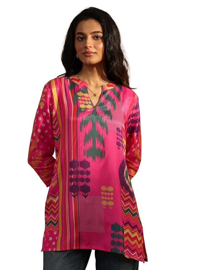 libas Printed Muslin Straight Kurti Suit-picture-47
