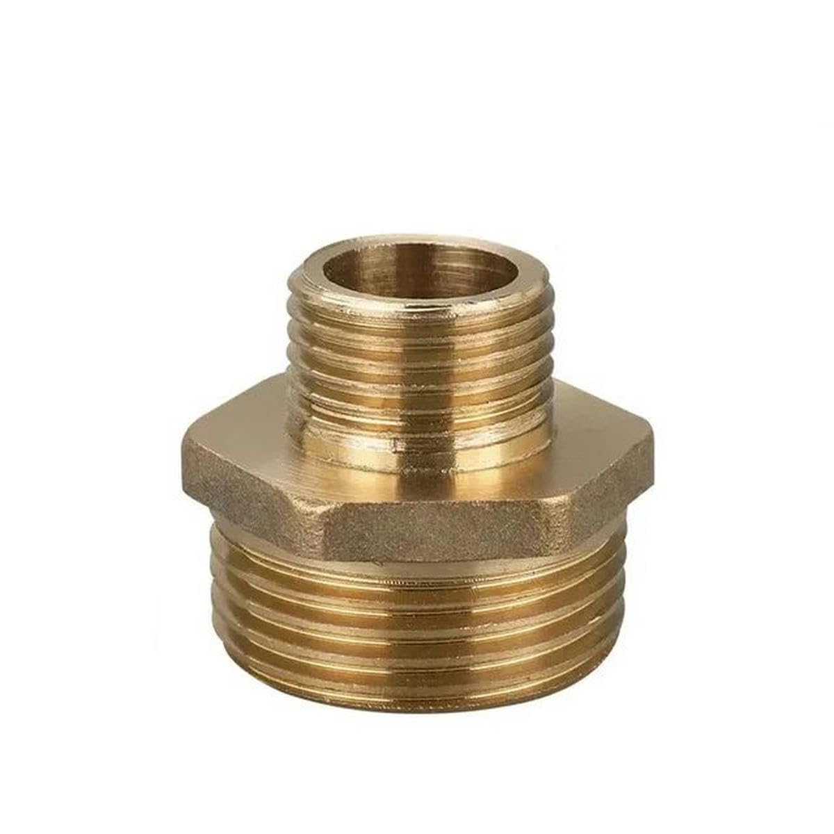 1/8" 1/4" 3/8" 1/2" Filettatura maschio-femmina Boccola esagonale Connettori per tubi in ottone Adattatore accoppiatore in ottone Raccordo filettato-1l2 a 1-200 PZ