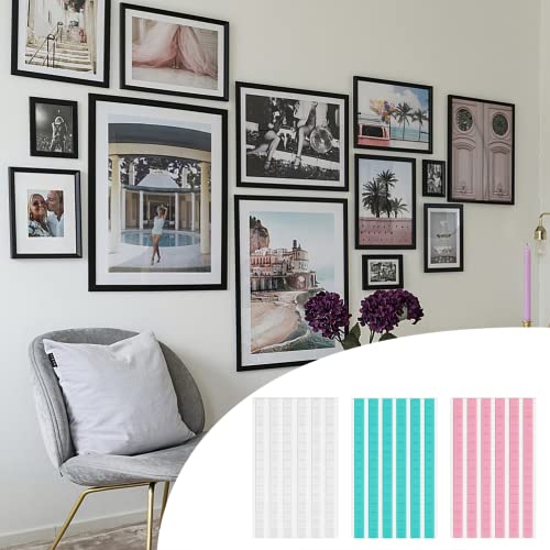 288 Pcs Sticky Tack Putty, Julbear Removable Adhesive Poster Putty, Mounting Putty Reusable Wall Safe Tack Putty, Tacky Putty For Hanging Pictures And Museum Art Photography (White Blue Pink) #TOP4