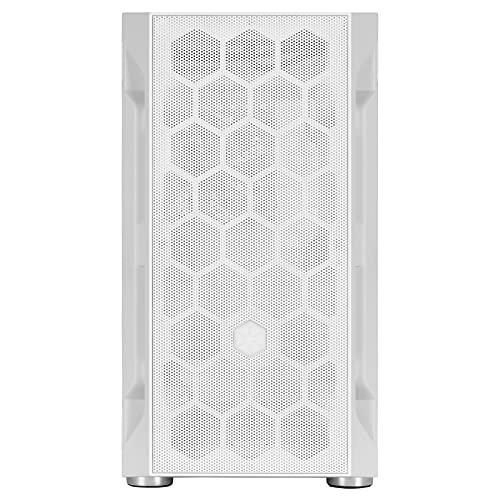 Gabinete SilverStone FARA H1M Blanco para Micro-ATX con panel de vidrio templado y ventiladores ARGB miniatura 3