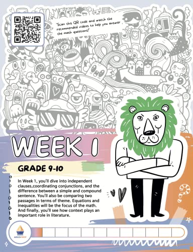 Kids Summer Academy by ArgoPrep - Grades 9-10: 8 Weeks of Math, Reading, Writing, Logic, Fitness | Online Access Included | Prevent Summer Learning Loss - Image 3