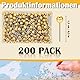 200 Stück Map Pins Anstecknadeln, Map Pins Goldkopf, Anstecknadeln Pinnwand Pins, für Pinnwand Kunststoffkopf Stecknadeln mit Stahlspitze für Map Pin Nadeln (Gold)