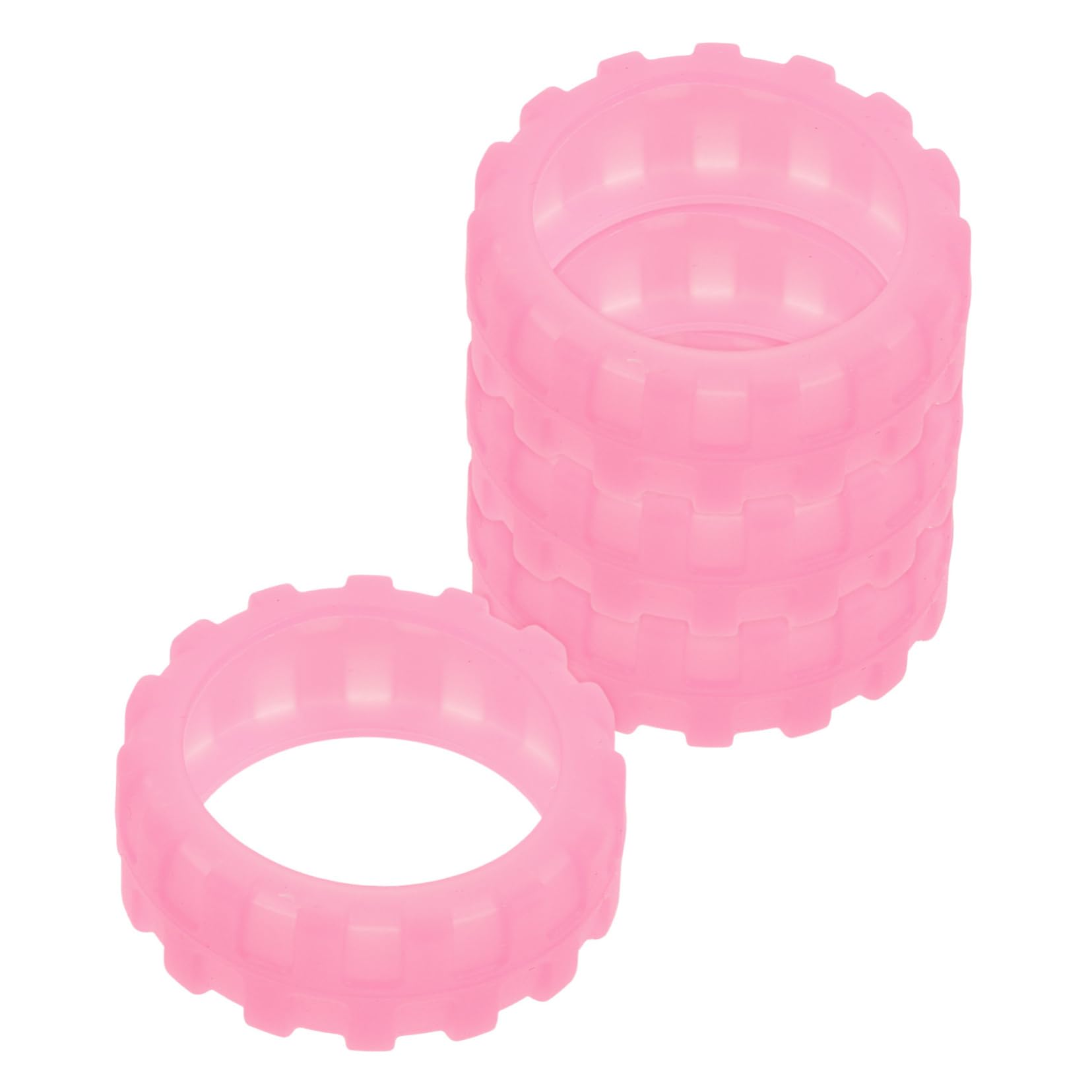 20 Piezas Maleta de Equipaje Protectores de Ruedas para Ruedas de Equipaje Cubierta de as de Maleta Protectores de s Suministros Tapas de Gel de sílice Rosa