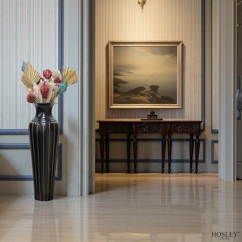 Hosley Tall Metal Floor Vase 26 Inch High, Ideal Gift for Floral Arrangements Modern Home Decor for Dining Room, Livingroom, Bedroom, Hallway Corner, Wedding Party, Spa - Image 6
