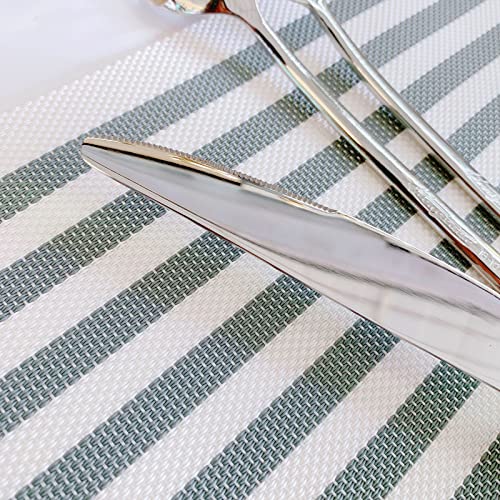 Silverware-Set-Service-for-10-IKXO-40-Piece-Modern-Stainless-Steel-Flatware-Cutlery-Set-Dinnerware-sets-Include-Fork-Knife-and-Spoon-Set-Mirror-Polished Silverware Set Service for 10 IKXO 40 Piece Modern Stainless Steel Flatware Cutlery Set Dinnerware sets Include Fork Knife and Spoon Set Mirror Polished