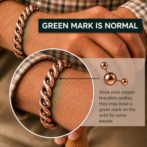 Image of Touchstone magnetic copper bracelets for men women in gift box, Set of 3
