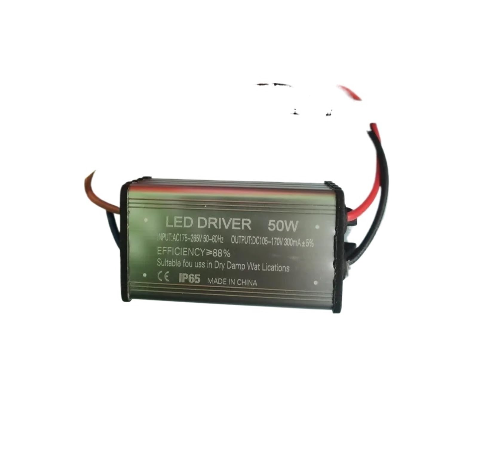 Waterproof LED Driver 8-30W/50W/100W/150W Power Supply IP65(50W 300MA)