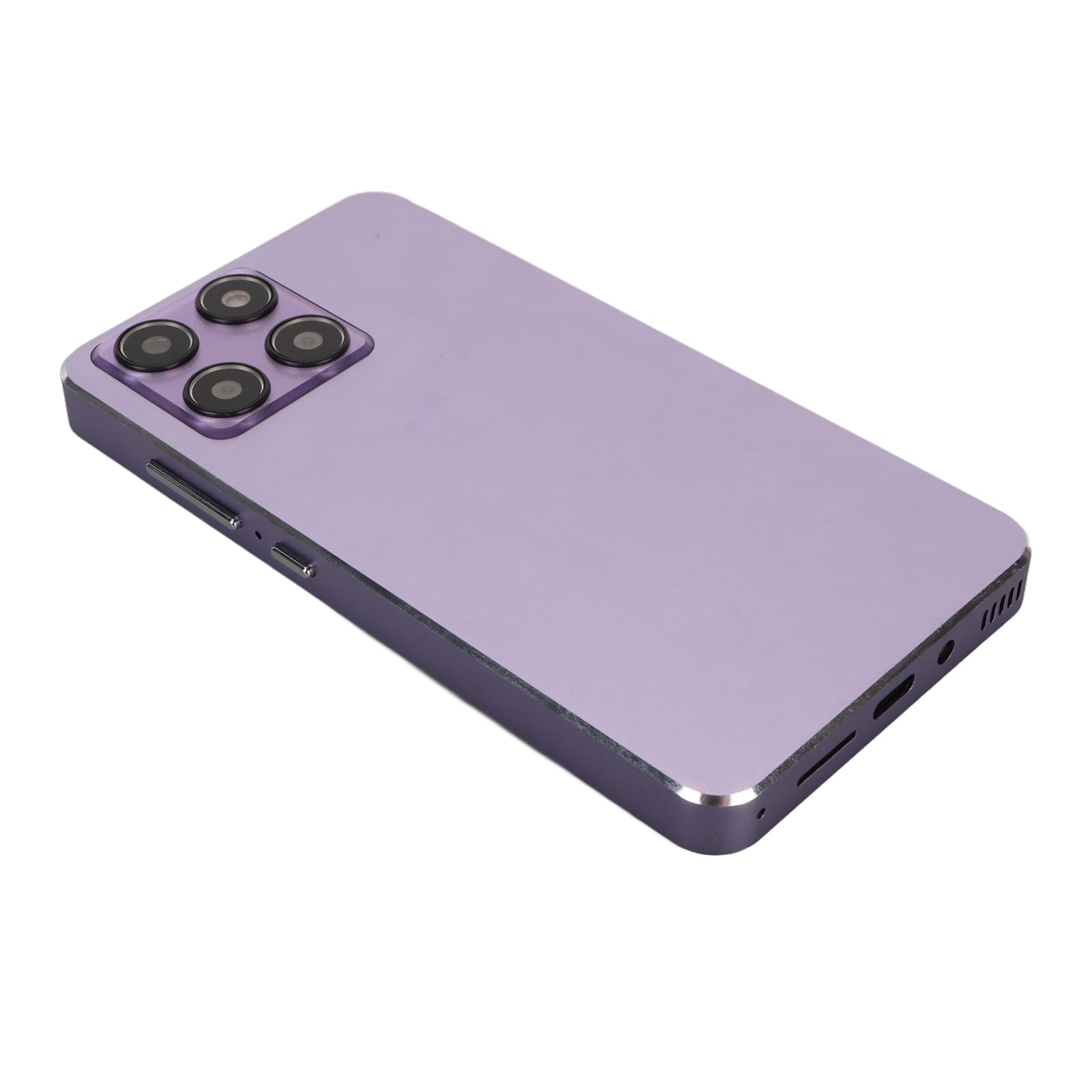 Reproductor MP4 Portátil, Reproductor MP3 de 5,0 Pulgadas, Sonido HiFi, Pantalla Táctil Completa con Auriculares Blancos para Vídeo de Acampada (Purple)