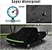 Waterproof Truck Cover Compatible with 1972-1993 Dodge Ram D/W Series D100/150/200/250/300 Standard Cab Long 8ft Bed, 420D All Weather Truck Covers with Zipper Door for Snow Rain Protection