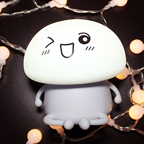 Lámpara de mesa LED Mushrom Buddy tacto silicona dimmer miniatura 4