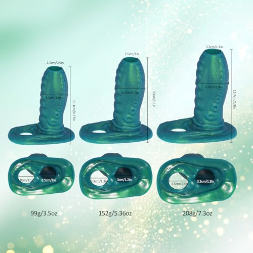Image of Penis Sleeve Male Sex Toys with Cock Ring, 4.3IN Ultra-Soft Reusable Penis Extender, Elastic Silicone Penis Ring to Enlarge Prolong for Men & Couples