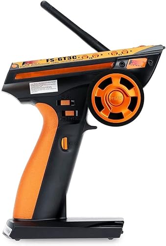 Flysky FS-GT3C 2.4Ghz 3CH AFHDS Transmisor automático de sistema digital de salto de frecuencia y FS-GR3E 2.4Ghz 3CH receptor para barco RC Car