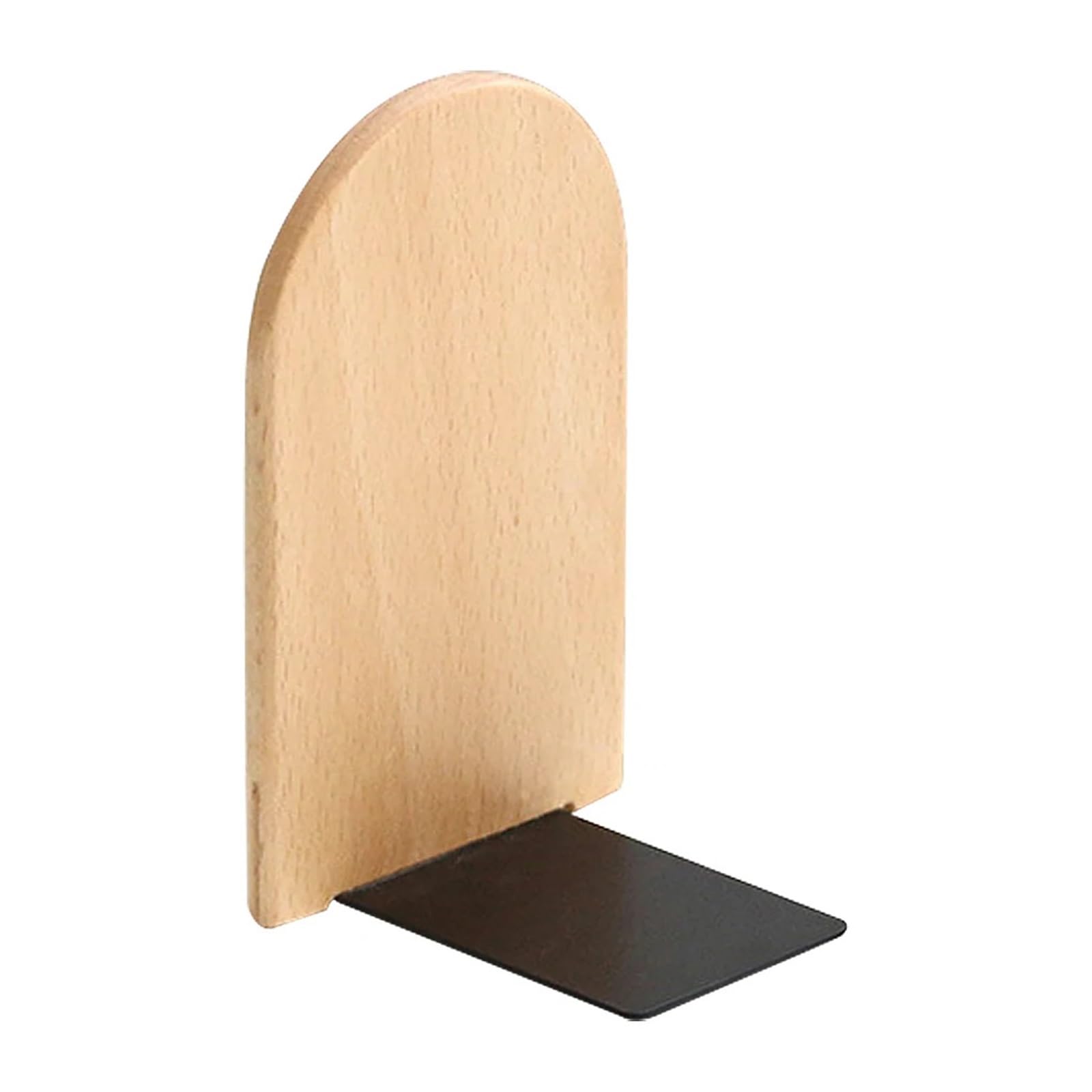 Bookends Household Shelf Book End Holder Stand Study Room Bedroom Bookshelf Bookends Anti Tip-over Bookracks Festival Round(Natural Round)