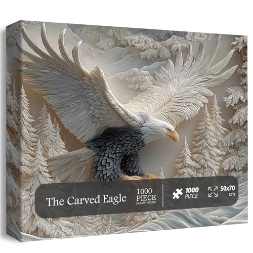 The Carved Eagle Jigsaw Puzzle 1000 Pieces | Challenging Bald