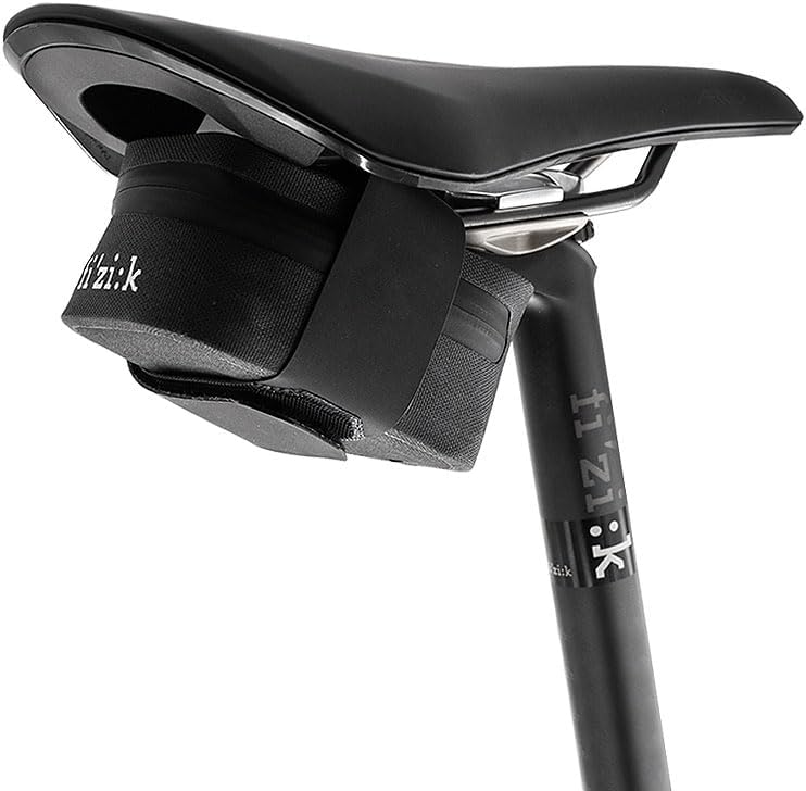 Fizik Saddle Bag, Water-Repellent, Gravel, Road and Bikepacking Bag, Black, One Size