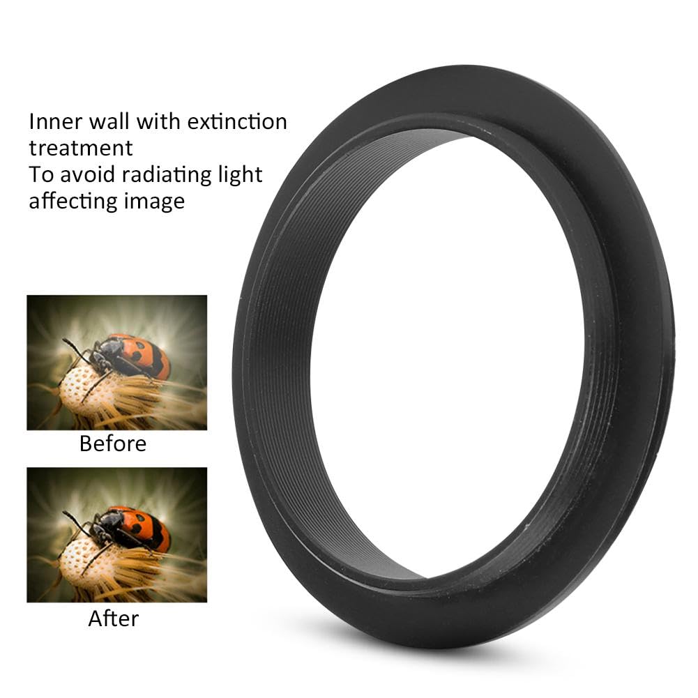 Nimomo Anello Adattatore Telescopio M48-M54 - Lega Alluminio Nero - Per Accessori Astronomici - Foto 3
