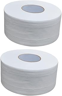 GLEAVI Papéis Higiênicos Rolo De Papel Higiênico Comercial 2 Peças Toalhas De Papel Comercial Branco Grande Papel Higiênico Doméstico Papel Higiênico Para Casa Pacote Acessível