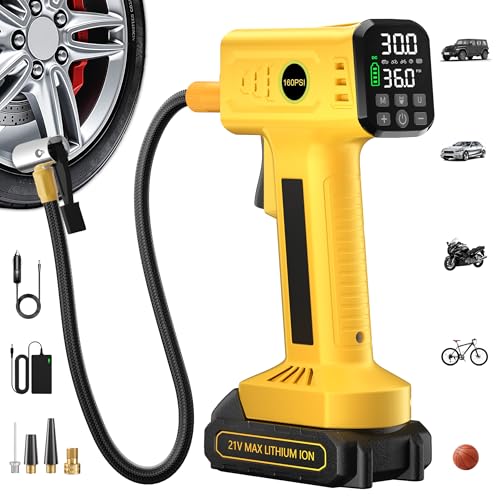 Rafeox Cordless Tire Inflator 24-inch Hose