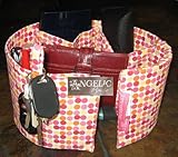 Purseket Medium Purse Organizer Insert Pink Multi-dot