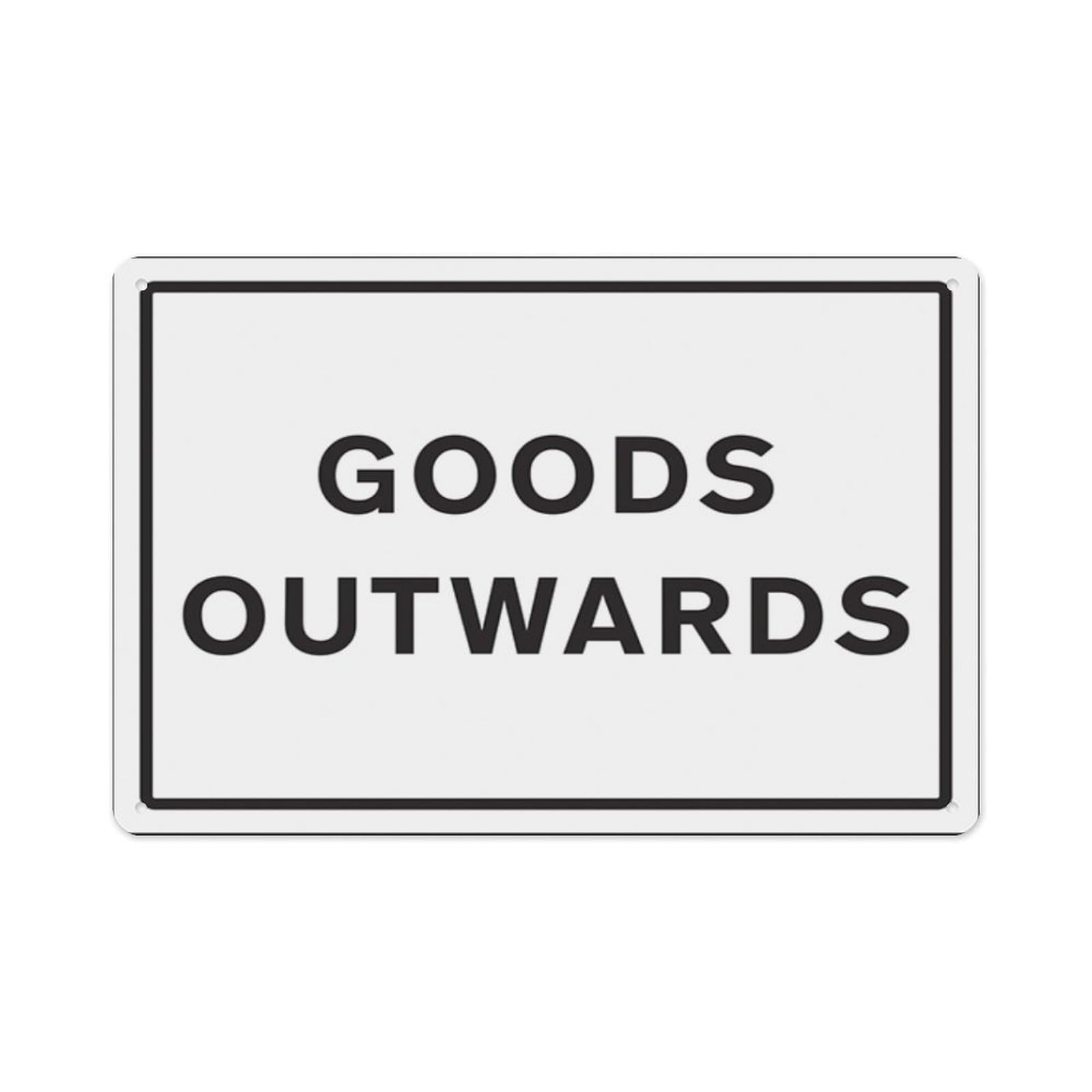 peiyeety Goods Outwards Aluminum Tin Warning Signs For Home Outdoor Garden 12X16 Inches