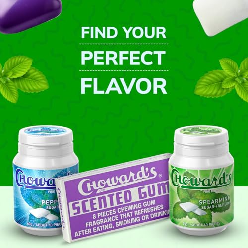 Choward's Spearmint gum, Refreshing Mint Sugar Free Gum, Pack of 2 - image 7
